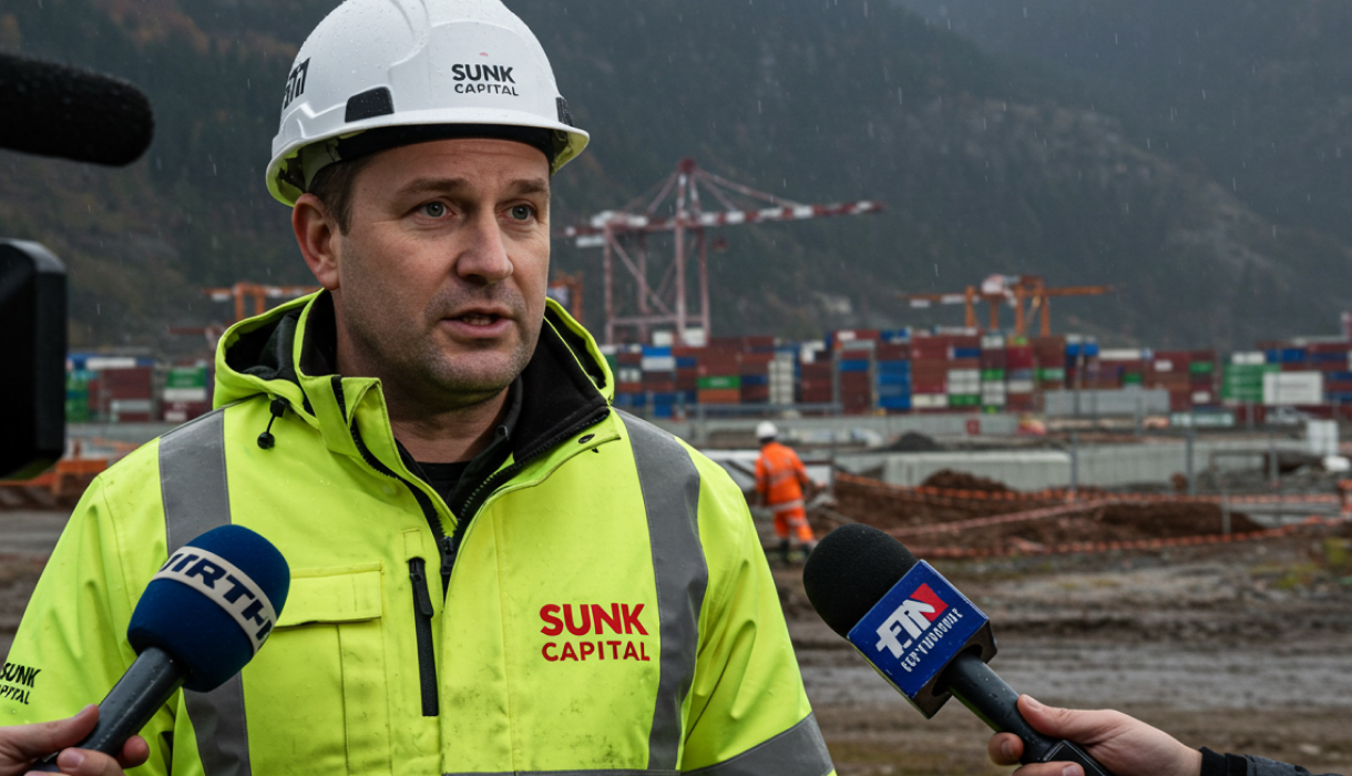 Harold Gant of YourPort explaining construction challenges