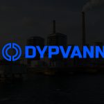 Dypvann logo in blue on dark background