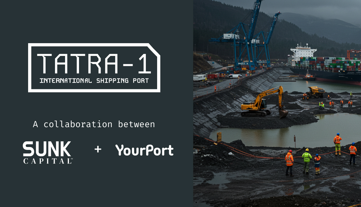 Tatra-1, International Shipping Port under construction