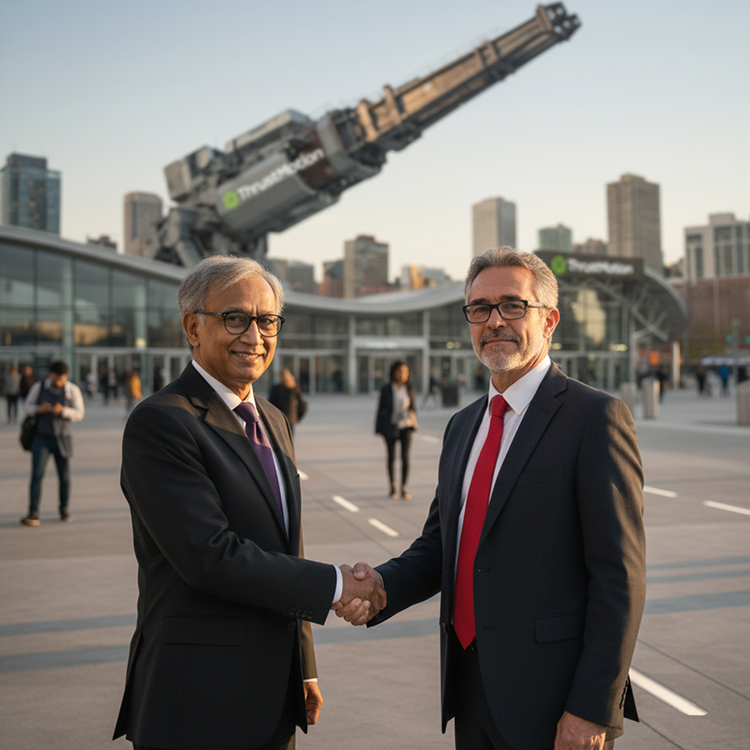 Arjun Sharma shakes hands with Barry sunk